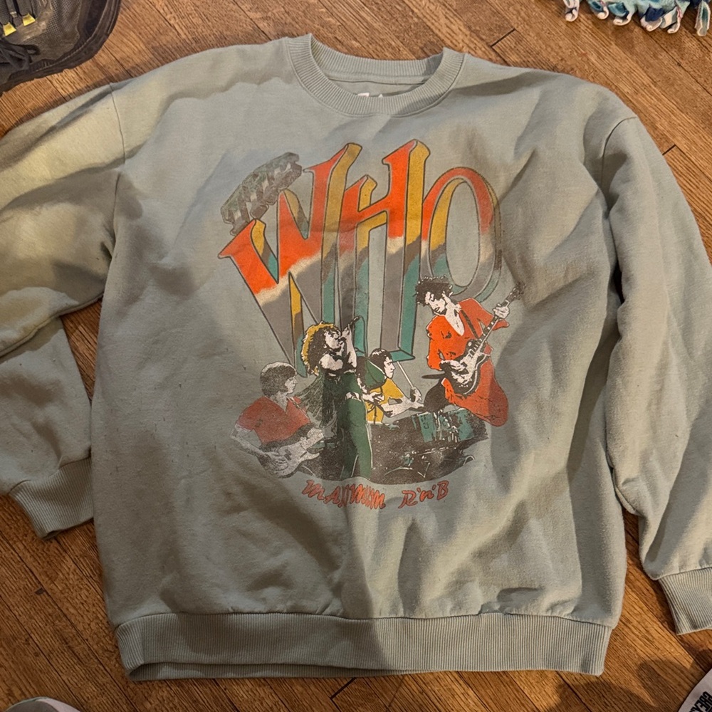 Vintage Band Graphic Sweatshirt - Green